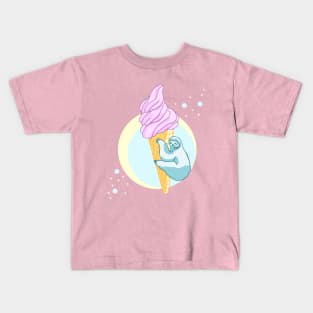sloth and ice cream Kids T-Shirt
